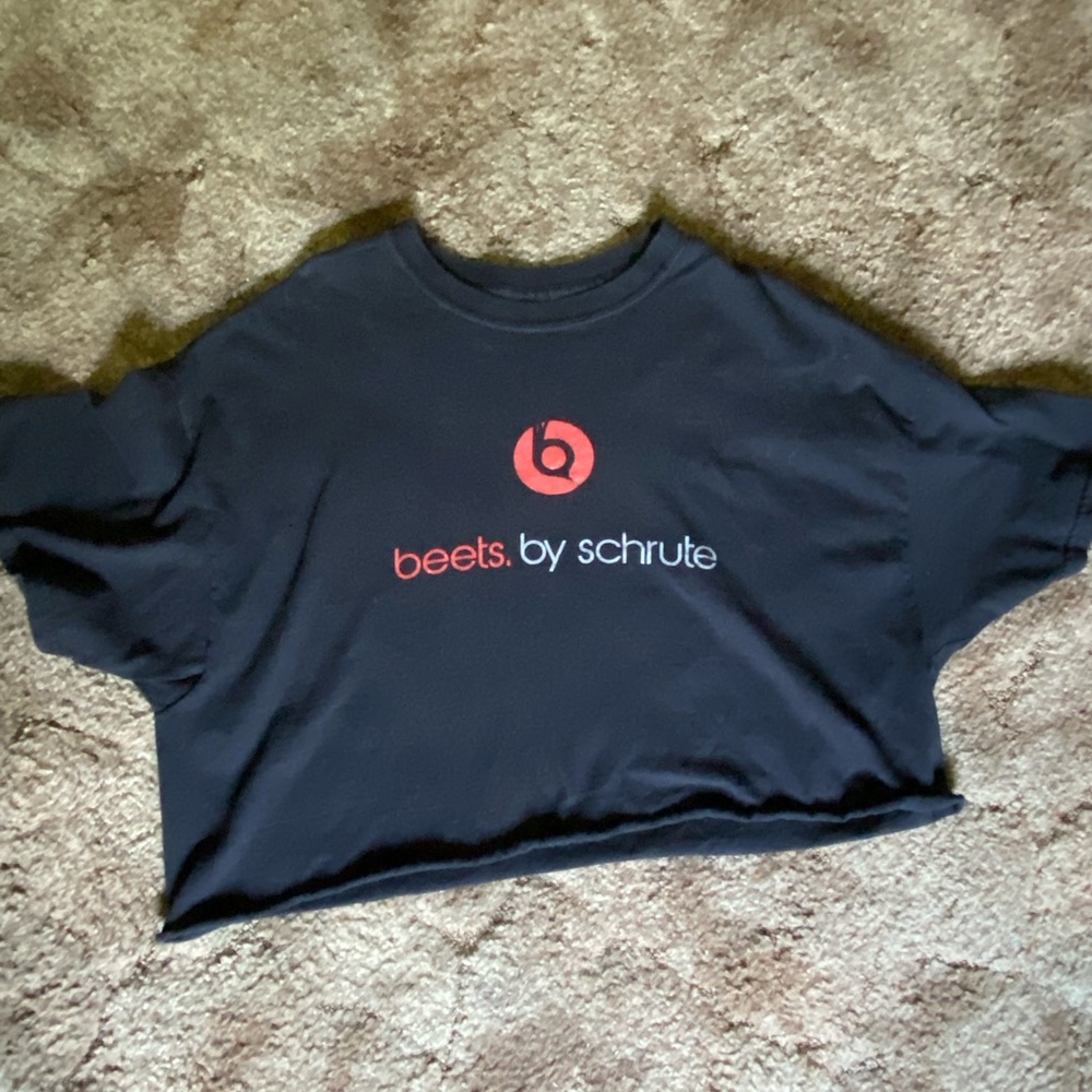 Funny The Office Oversize Crop Top